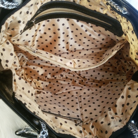 HANDBAG EXPRESS SNAKE SKIN RHINESTONE TOTE - Picture 5 of 5